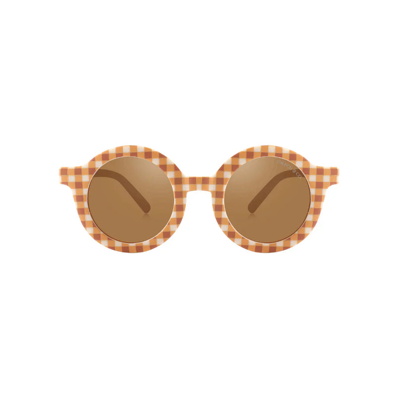 [Grech & Co.][1-8Y] Original Round Sunglasses - Sienna Gingham