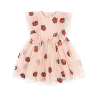 [Konges slojd] Yvonne Frill Dress - Strawberry