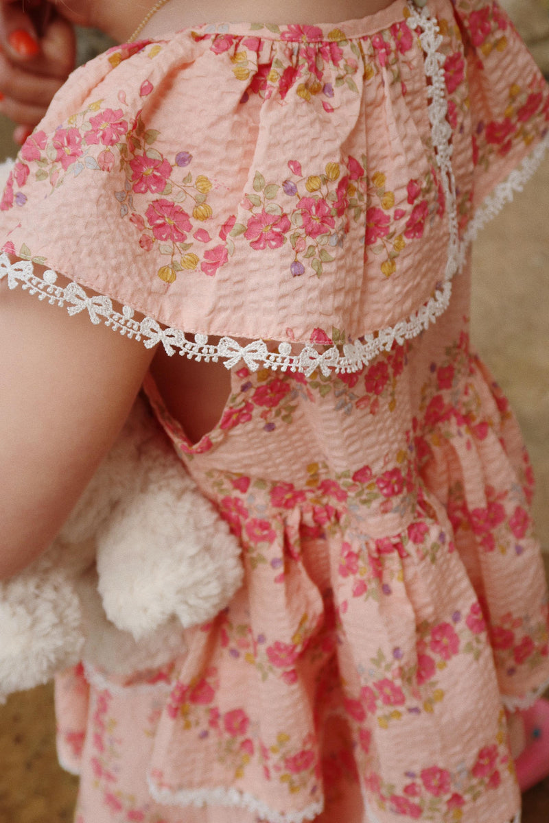 [Konges slojd] Bella Frill Dress GOTS - Floria Pink