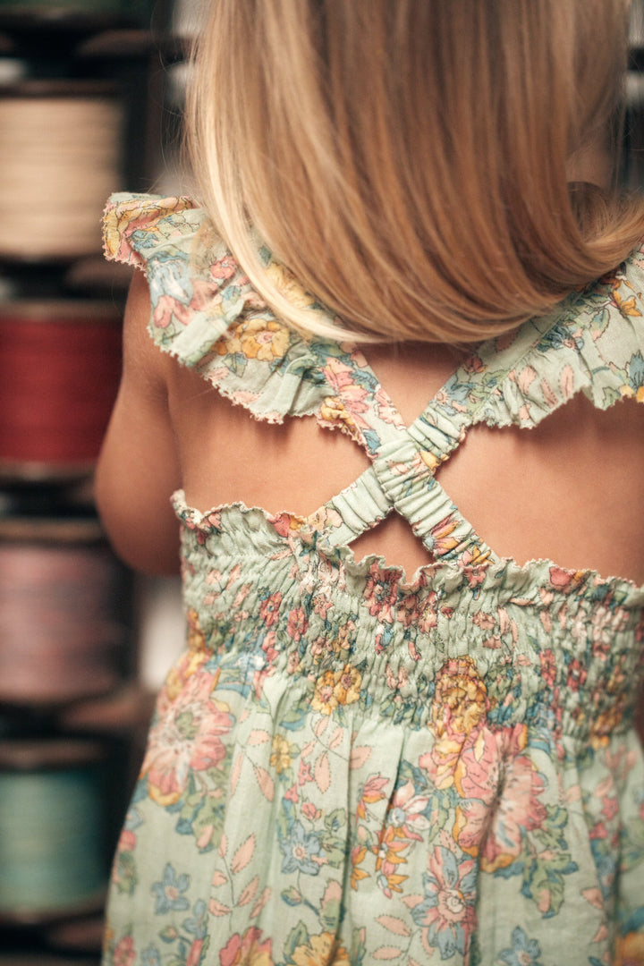 Mystralia Kleid - Wasser Jodhpur Blume