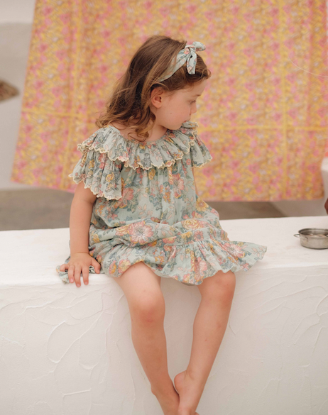 Natiya Dress - Water Jodhpur Flower